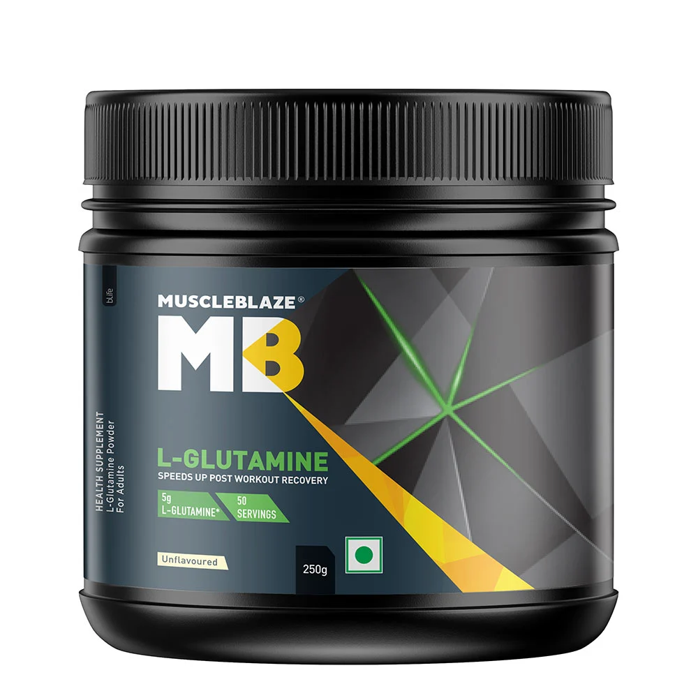 MB MuscleBlaze L-Glutamine, 250 g (0.55 lb)
